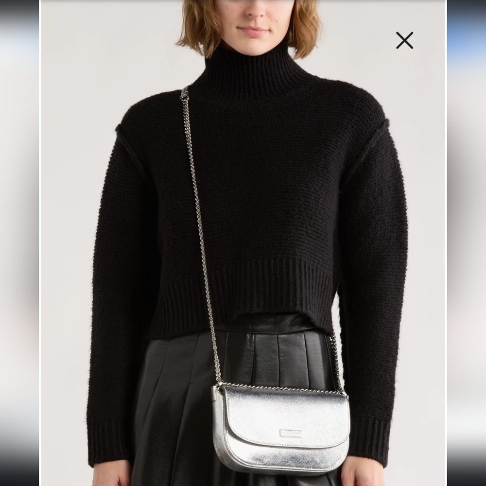 Kate Spade Silver Shoulder Bag with Chain Strap - Picture 2 of 10